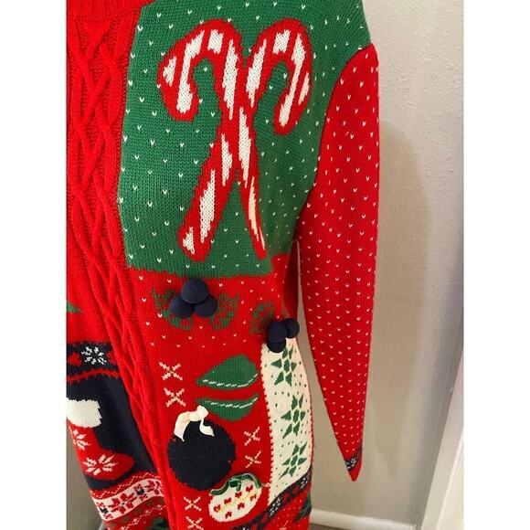 *EUC* Ugly Christmas Sweater Dress/Tunic - Picture 2 of 7